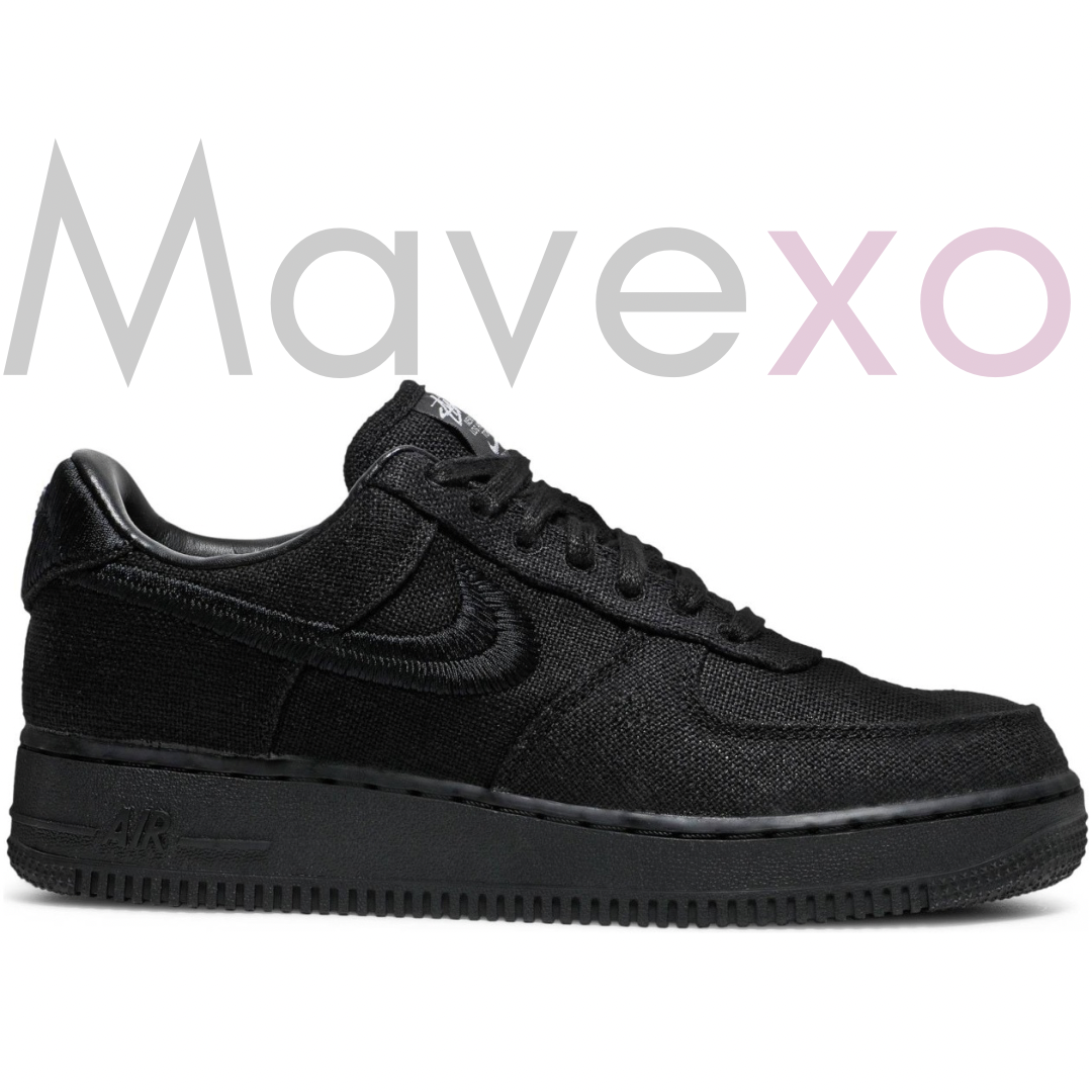 Stussy x Nike Air Force 1 Low Triple Black