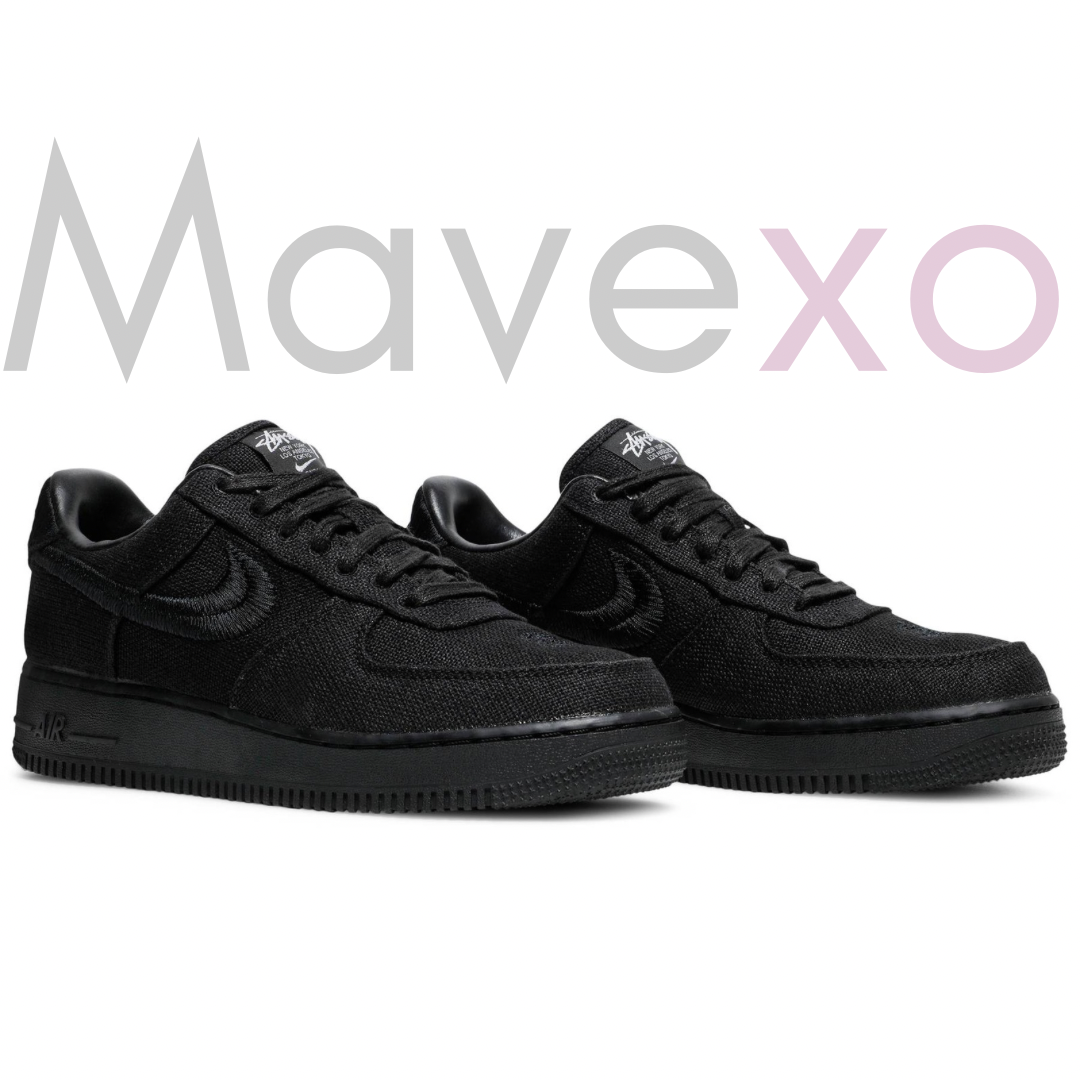 Stussy x Nike Air Force 1 Low Triple Black