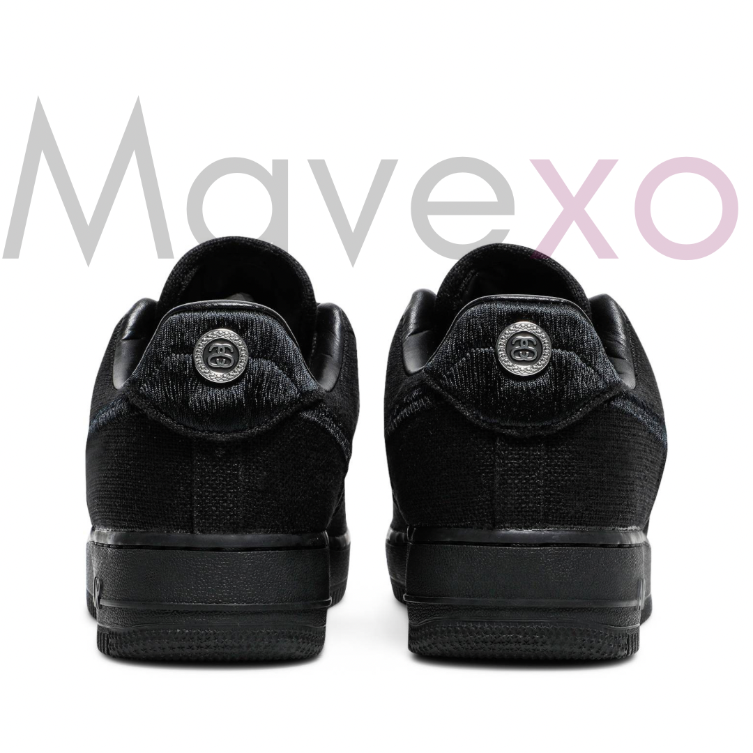 Stussy x Nike Air Force 1 Low Triple Black