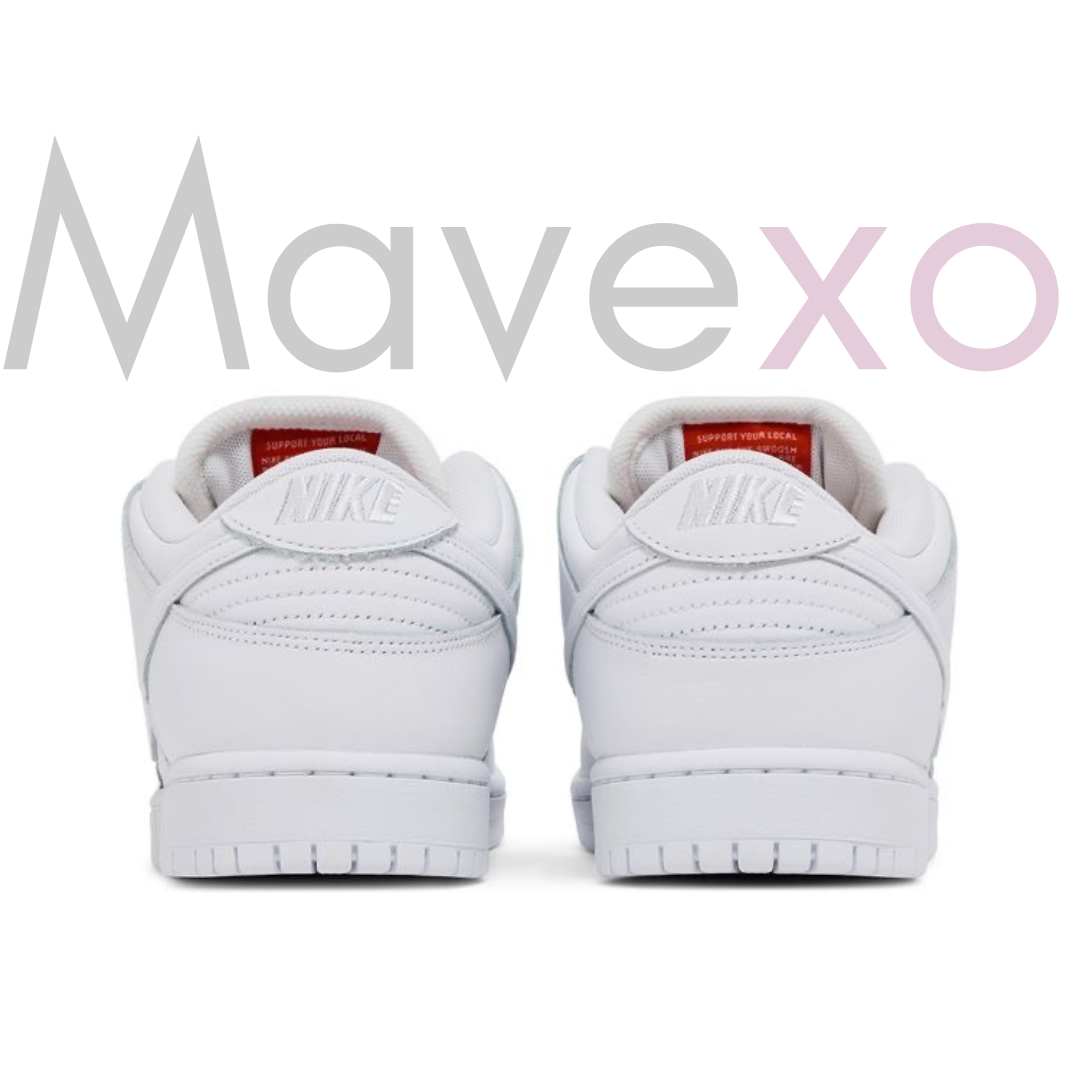 Dunk Low Pro SB 'Triple White'