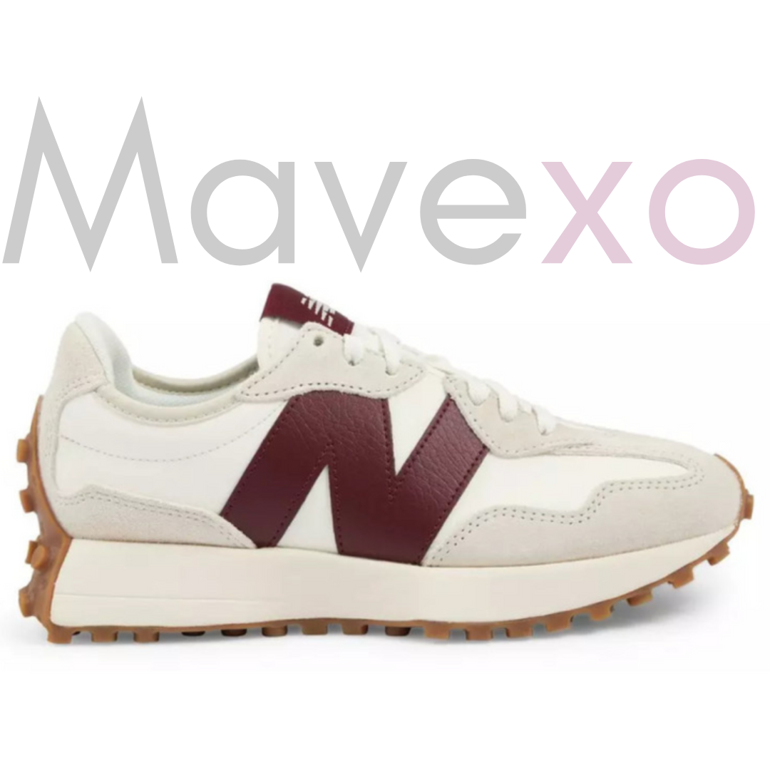New Balance 327 'White Dark Red'