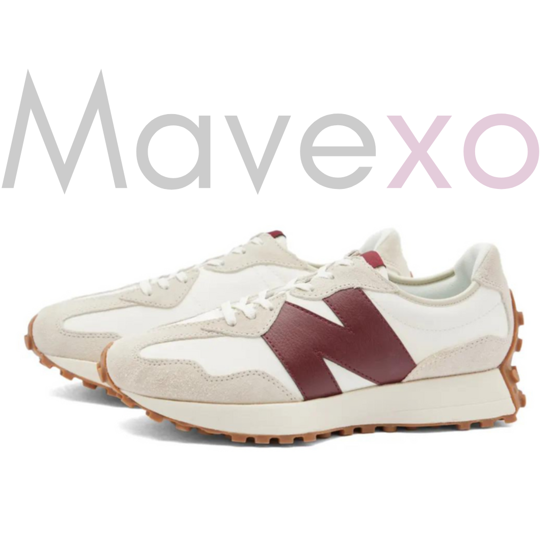 New Balance 327 'White Dark Red'